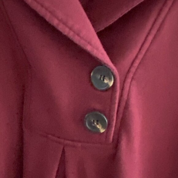 Gaharu Womens Swing Tunic With Notch Collar-Dark Red-Size Large-GUC - Picture 4 of 6